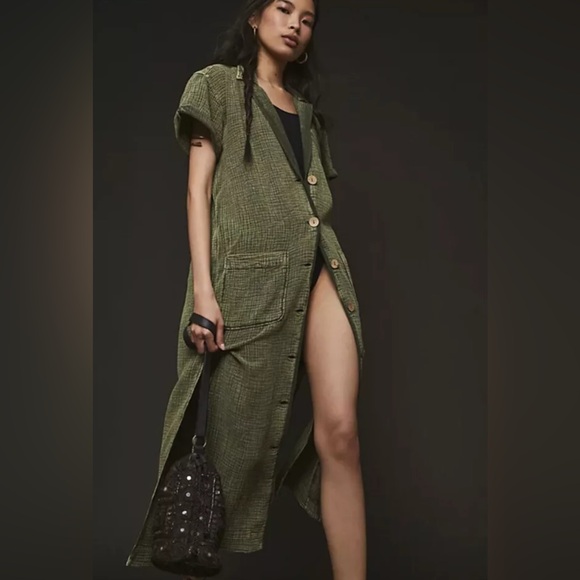 Free People Almeda Maxi Short Sleeve Duster - Picture 3 of 10